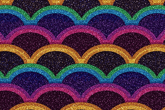 Download Rainbow Pattern with Glittery Scales - Premium Resources