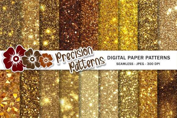 Download Gold Glitter Digital Papers - Gold glitter Collection