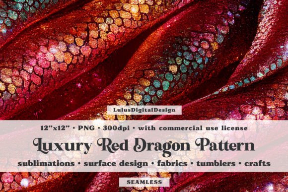 Download Red Dragon Skin Seamless Pattern - Seamless Collection