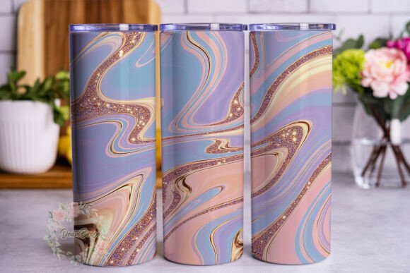 Download Pastel Marble Gold Glitter 20oz Tumbler - Gold glitter Collection