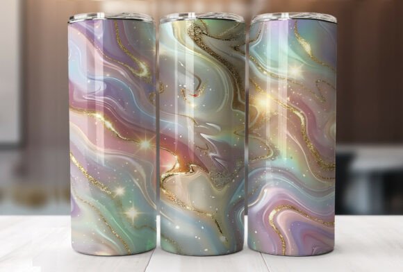 Download Pastel Opal Marble Gold Glitter Tumbler - Gold glitter Collection