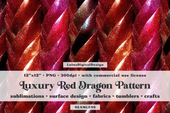 Download Red Glitter Braid Seamless Pattern - Seamless Collection