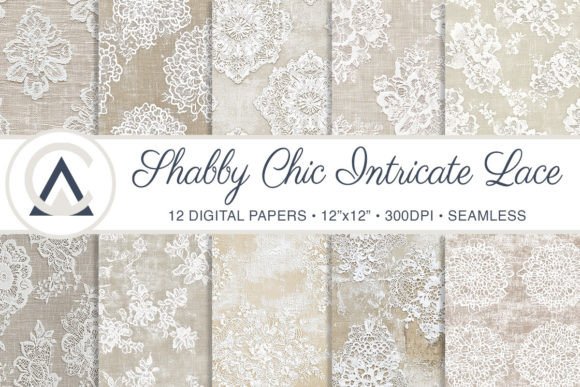 Download Seamless Shabby Chic Lace Paper Pattern - Seamless Collection