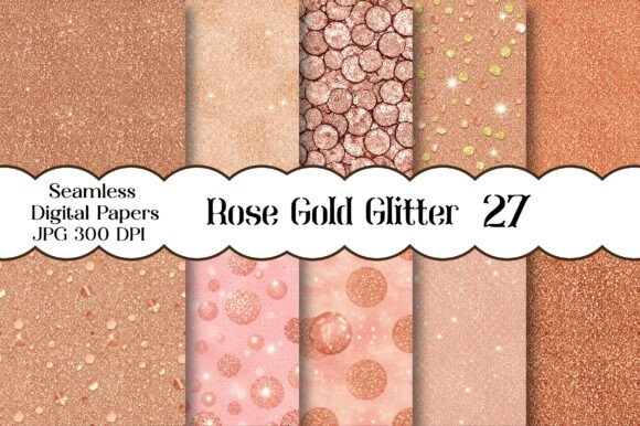 Download Rose Gold Glitter Seamless Patterns - Seamless Collection