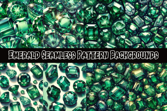 Download Emerald Seamless Pattern Backgrounds - Seamless Collection