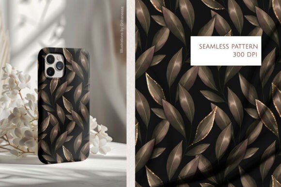 Download Dark Leaves Seamless Pattern - Seamless Collection