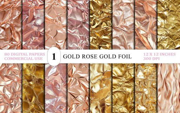 Download Seamless Gold Rose Gold Foil Background - Seamless Collection