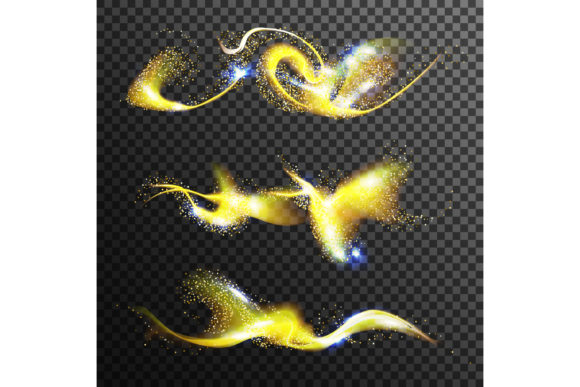 Download Gold Glittering Stars Dust Vector. - Gold glitter Collection