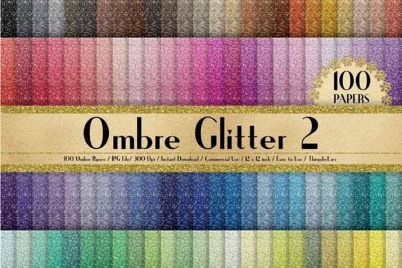 Download Seamless Ombre Glitter Texture Paper - Seamless Collection