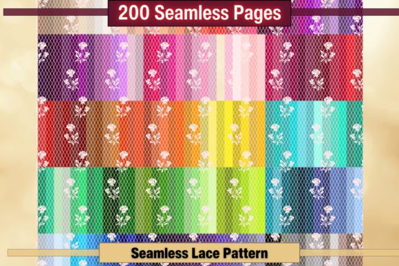 Download Seamless Floral Lace Pattern Pages - Seamless Collection