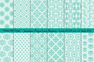 Download Seamless Aqua Lace Patterns - Seamless Collection