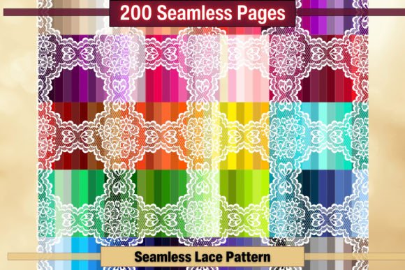 Download Seamless Lace Pattern Digital Pages - Seamless Collection