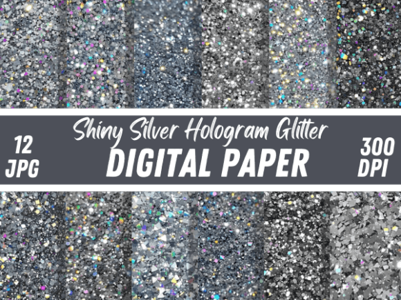 Download Shiny Silver Hologram Seamless Pattern - Seamless Collection